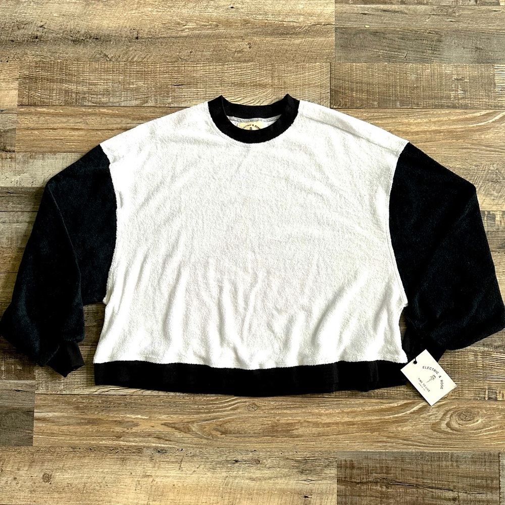Electric & Rose Lovette Sweatshirt In Cloud & Onyx